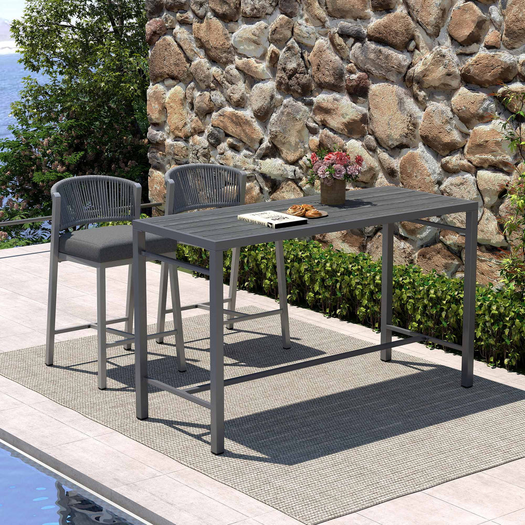 Lowel Aluminum Counter Stool (Set of 2)