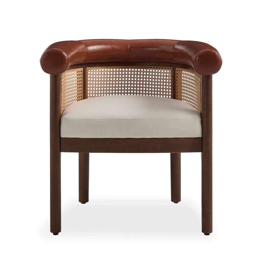 Richard Mid-Century Modern Cane Dining Chair