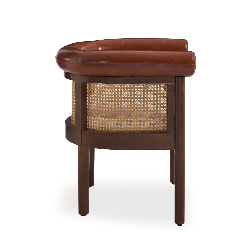 Richard Mid-Century Modern Cane Dining Chair