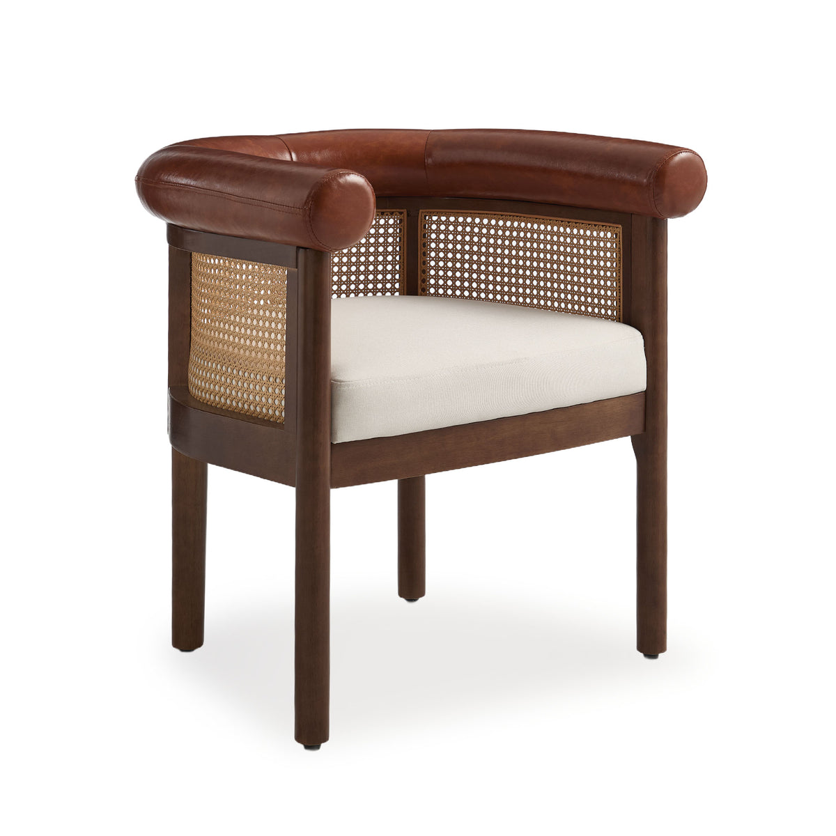 Richard Mid-Century Modern Cane Dining Chair
