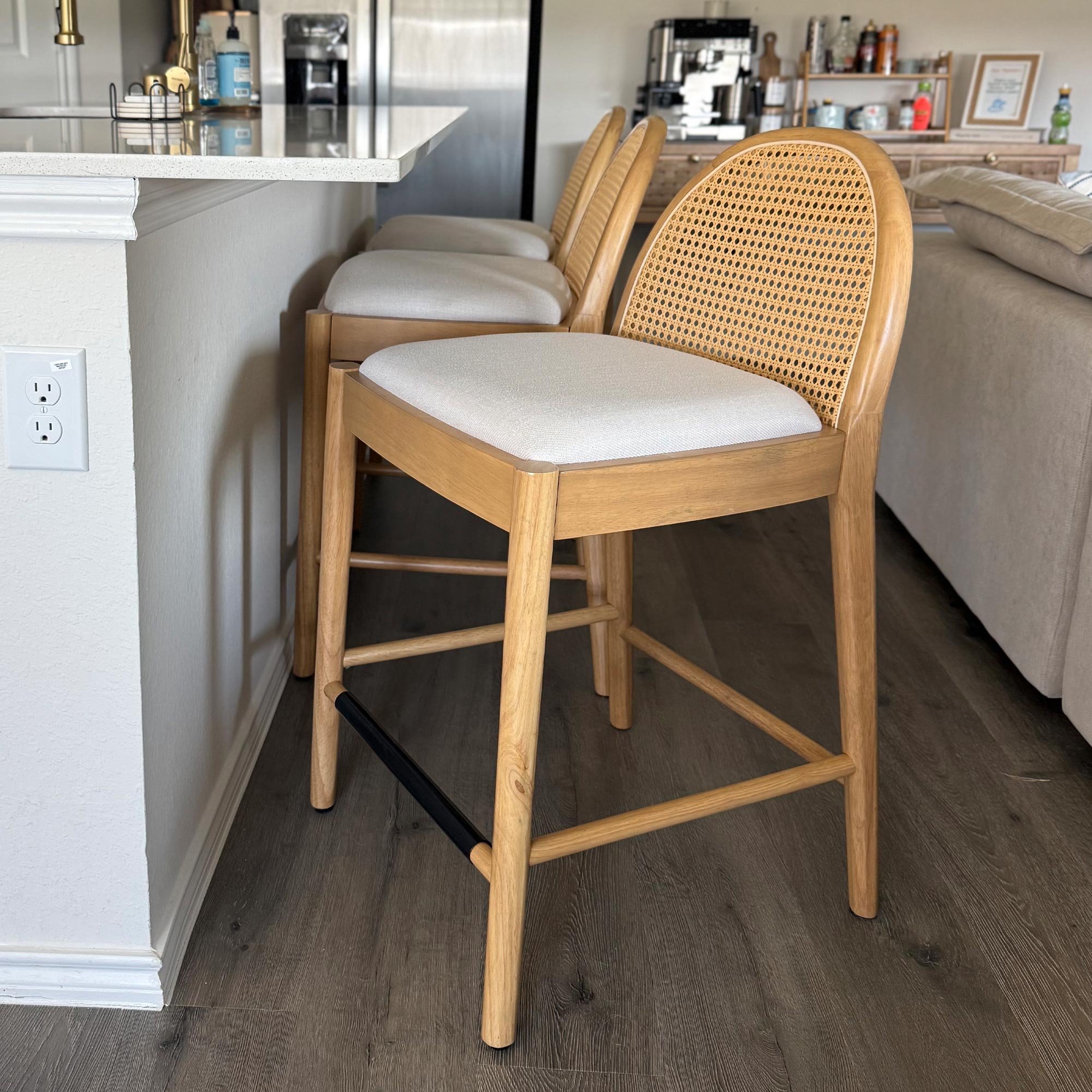 Luna Rattan Bar Stool