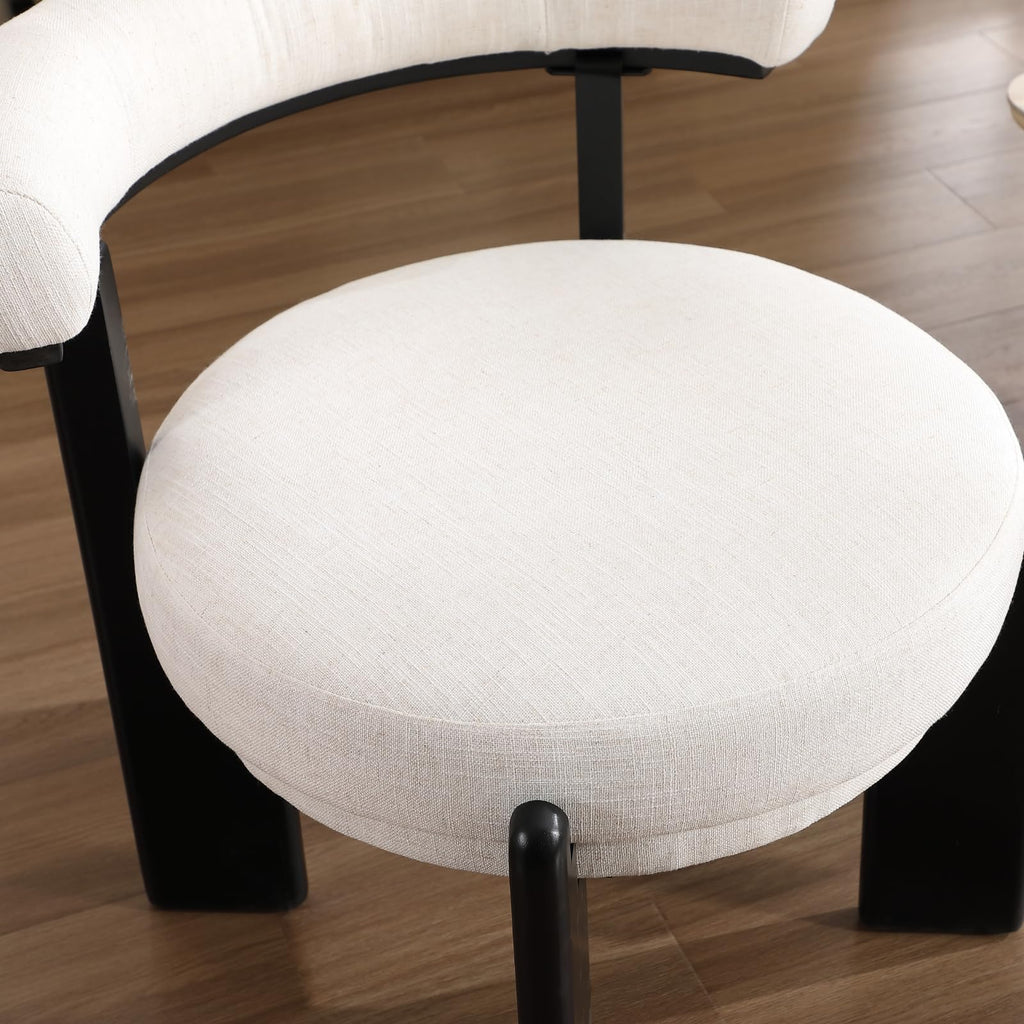 Dawson Modern Geometric Accent Chair & Ottoman Set