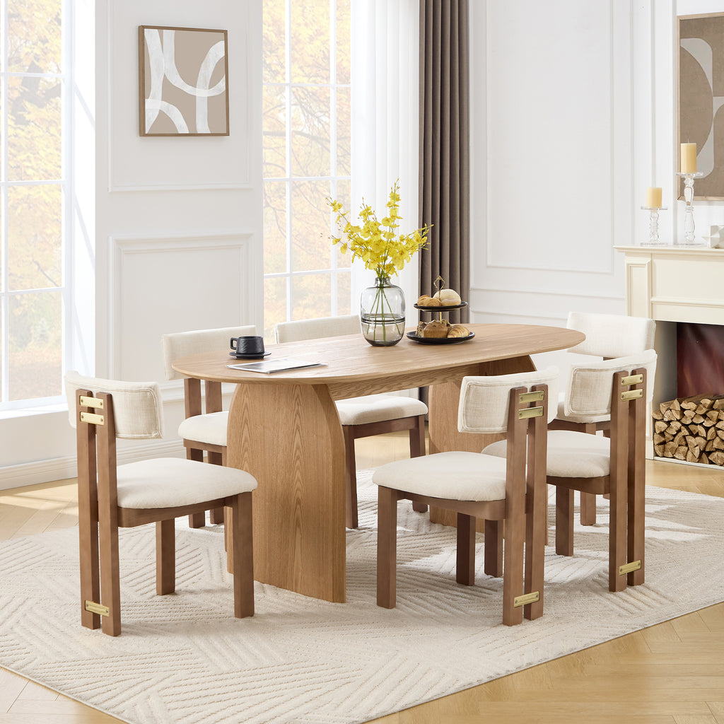 Fran Oval Dining Table 71"