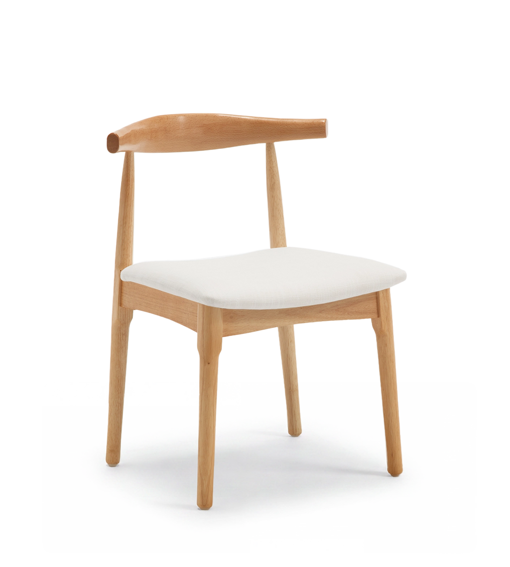 Nolan Modern Dining Chairs with Solid Wood Legs (Set of 2)