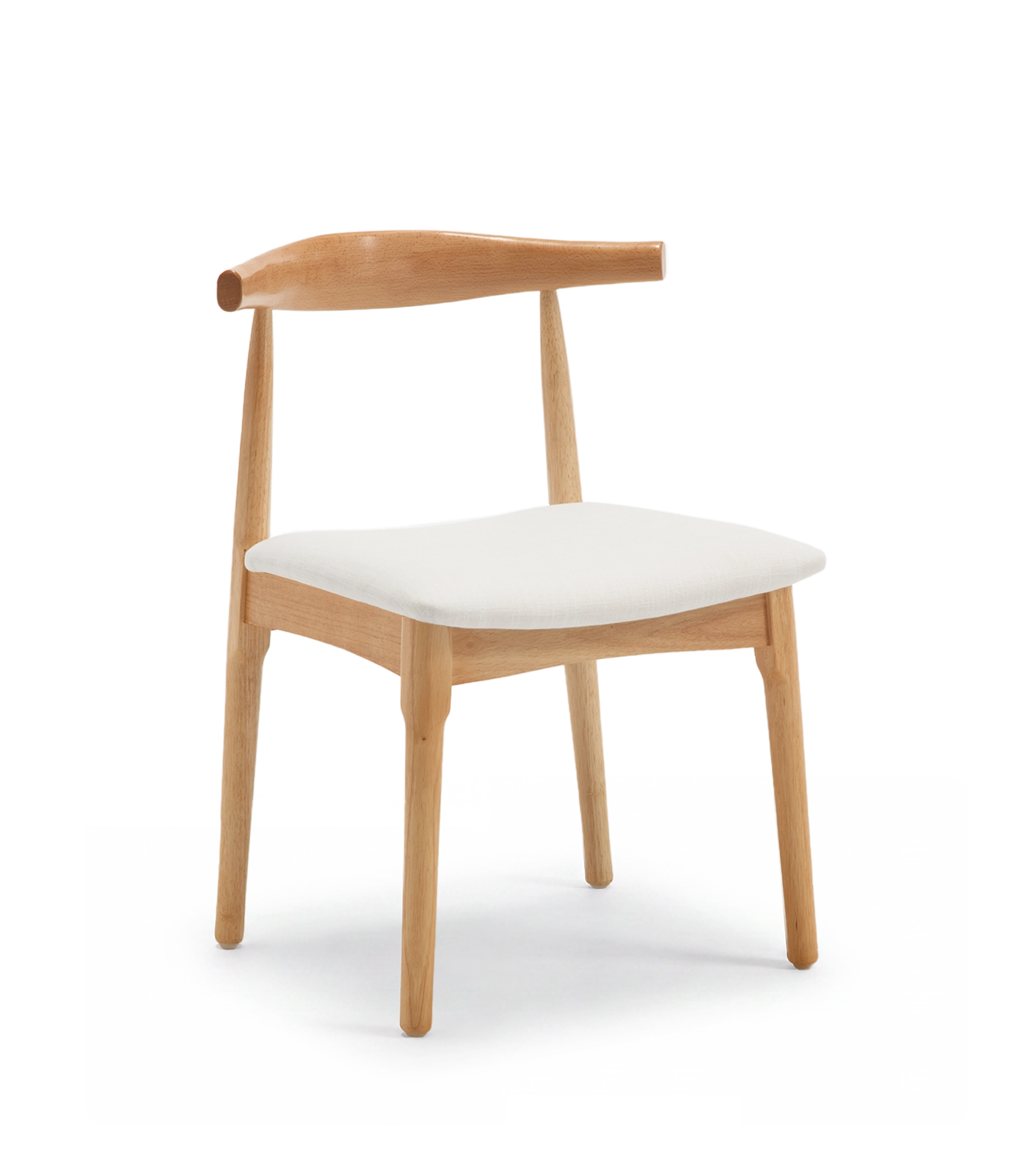 Nolan Modern Dining Chairs with Solid Wood Legs (Set of 2)