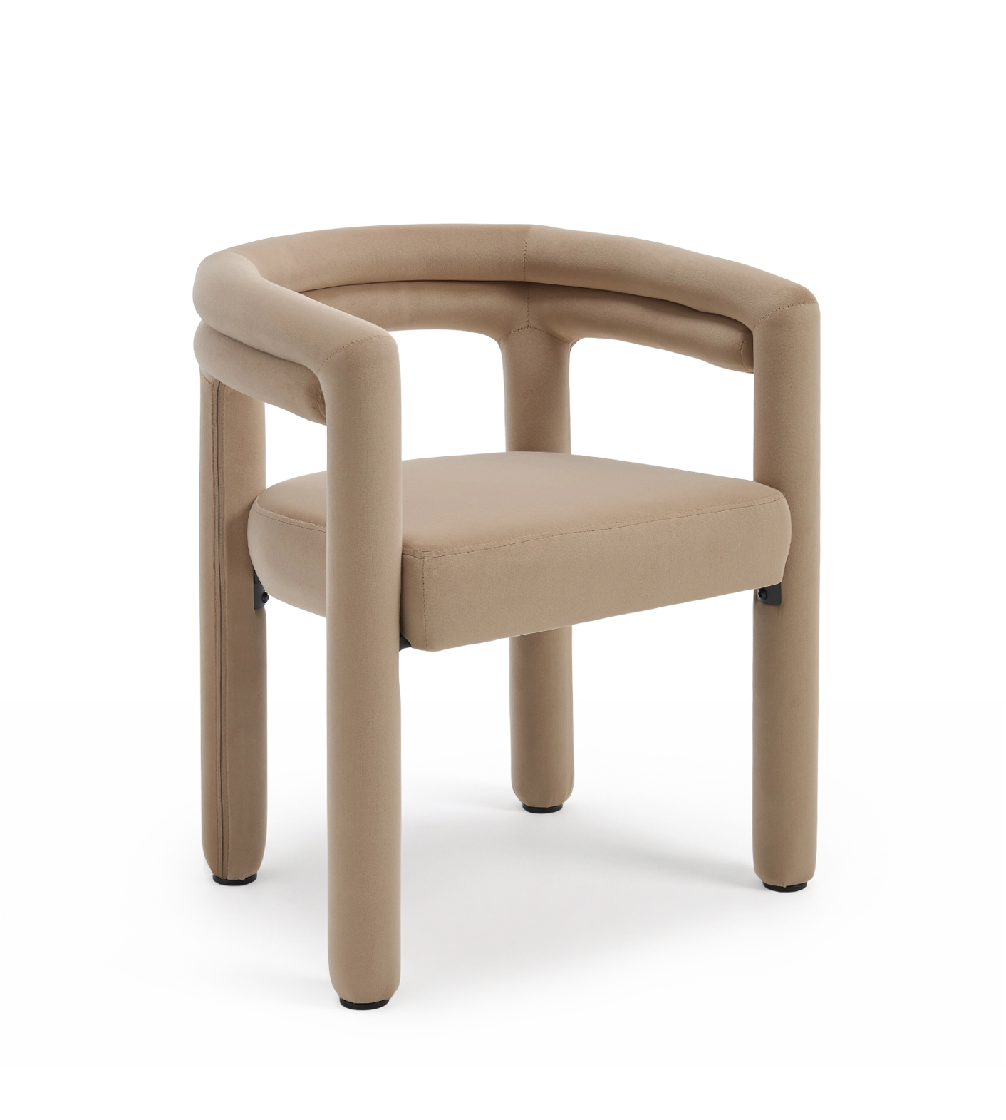 Lara Dining Chair Upholstered Armchair with Back