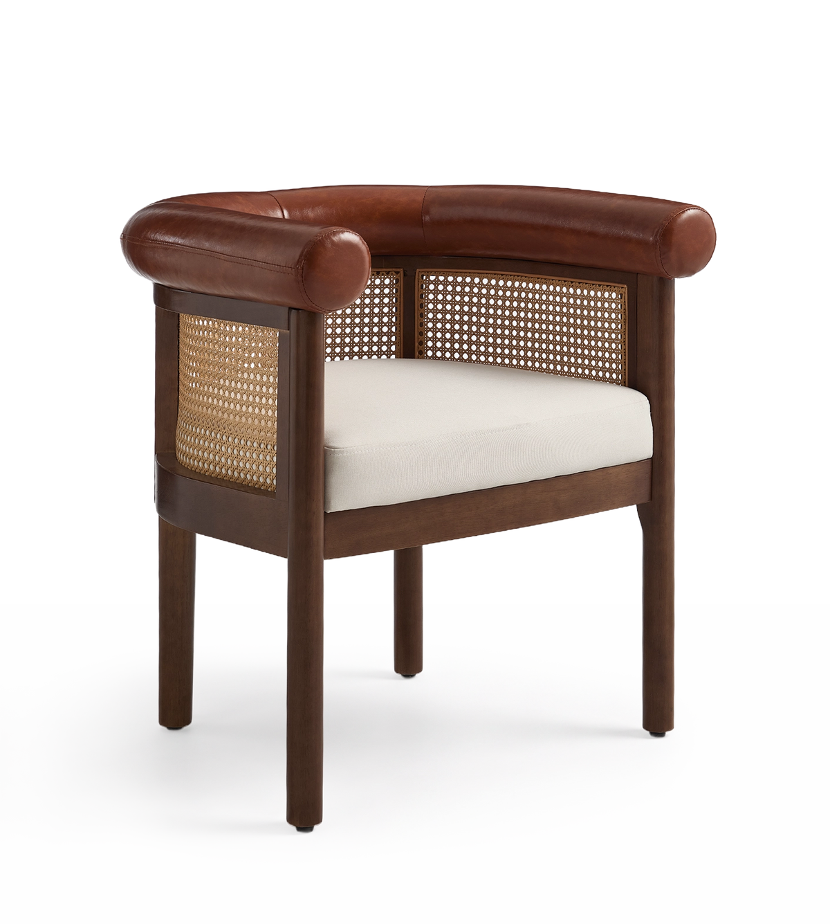 Richard Mid-Century Modern Cane Dining Chair