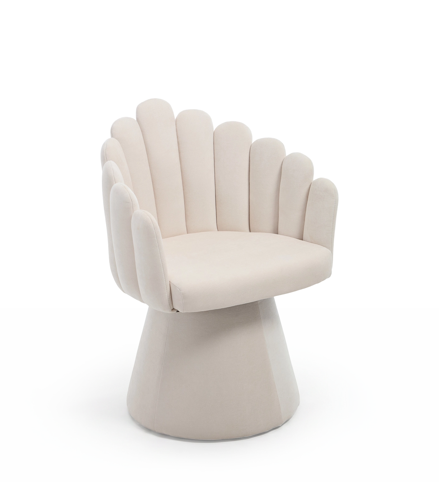 Winnie Chenille Swivel Chair