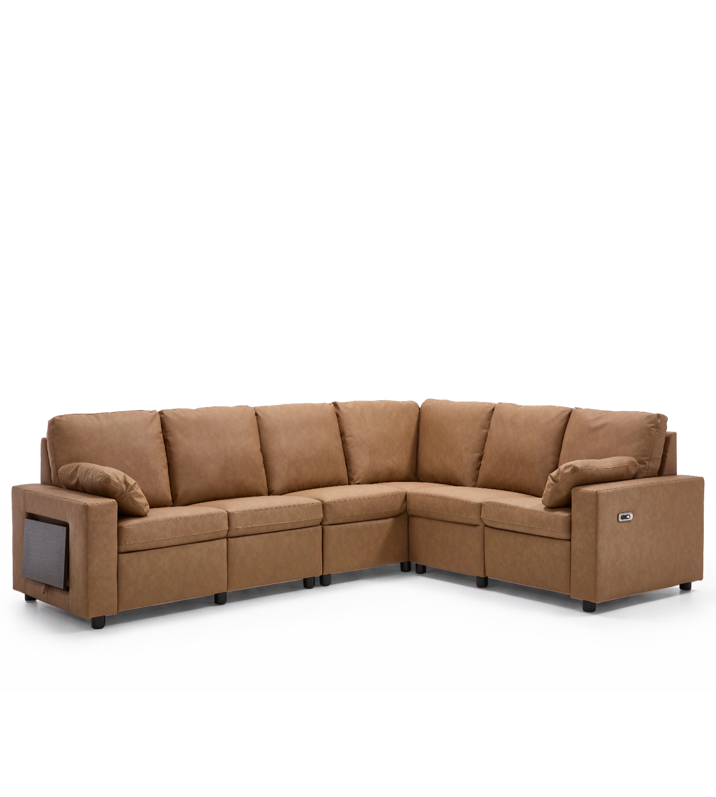 Levi Wall Hugger Reclining Sectional Sofa with Storage