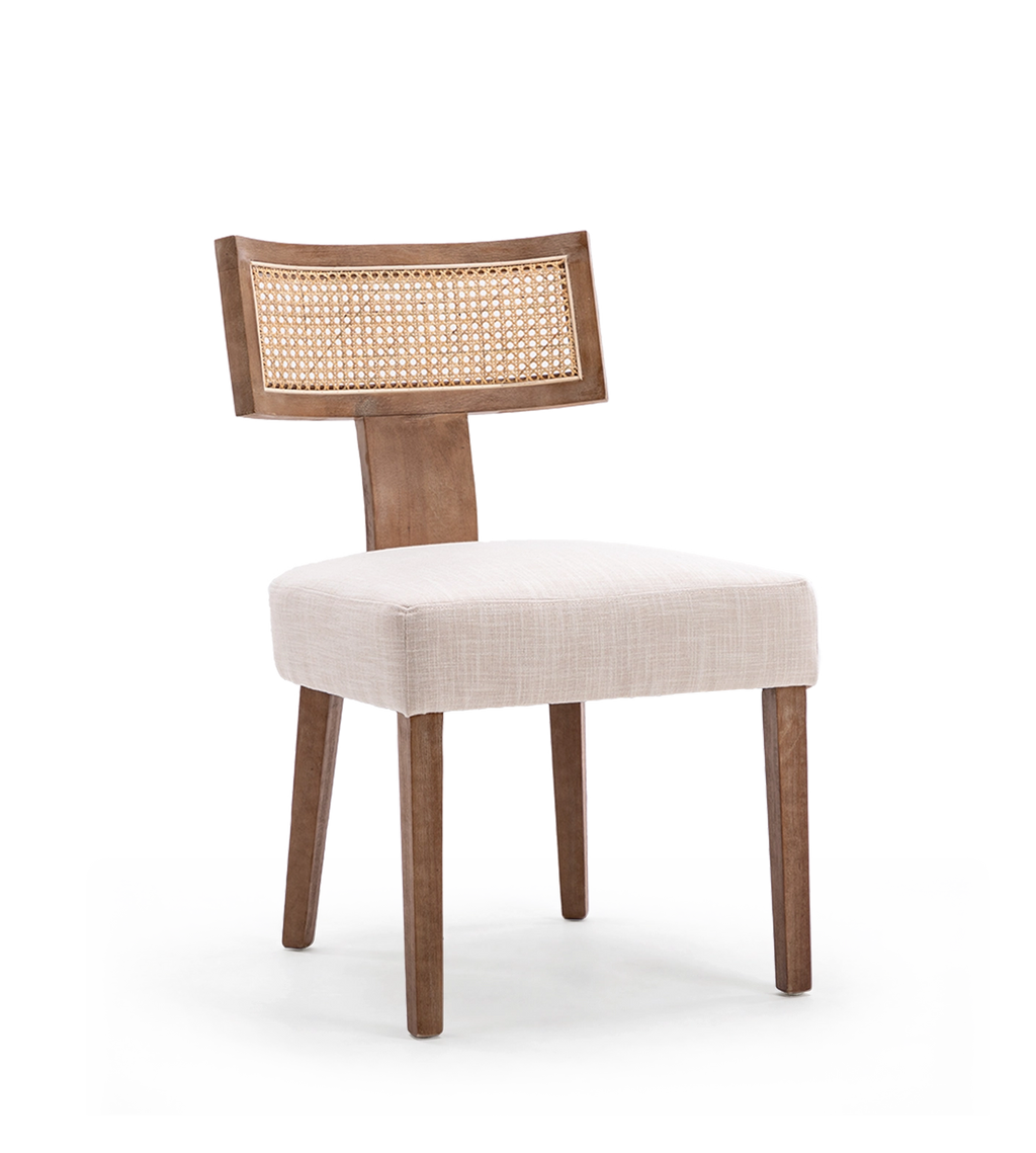 Payson Modern Cane Dining Chairs (Set of 2)