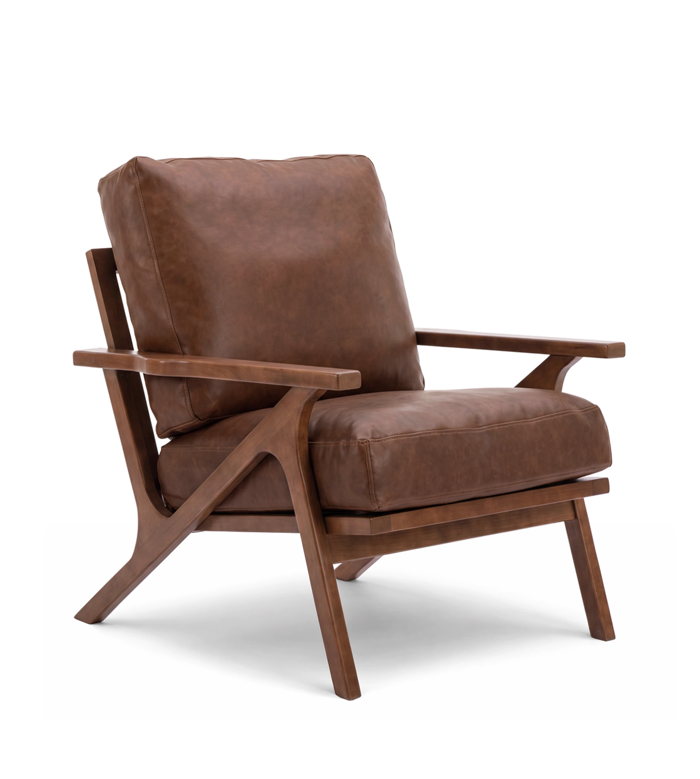 Charles Lounge Armchair with Ottoman