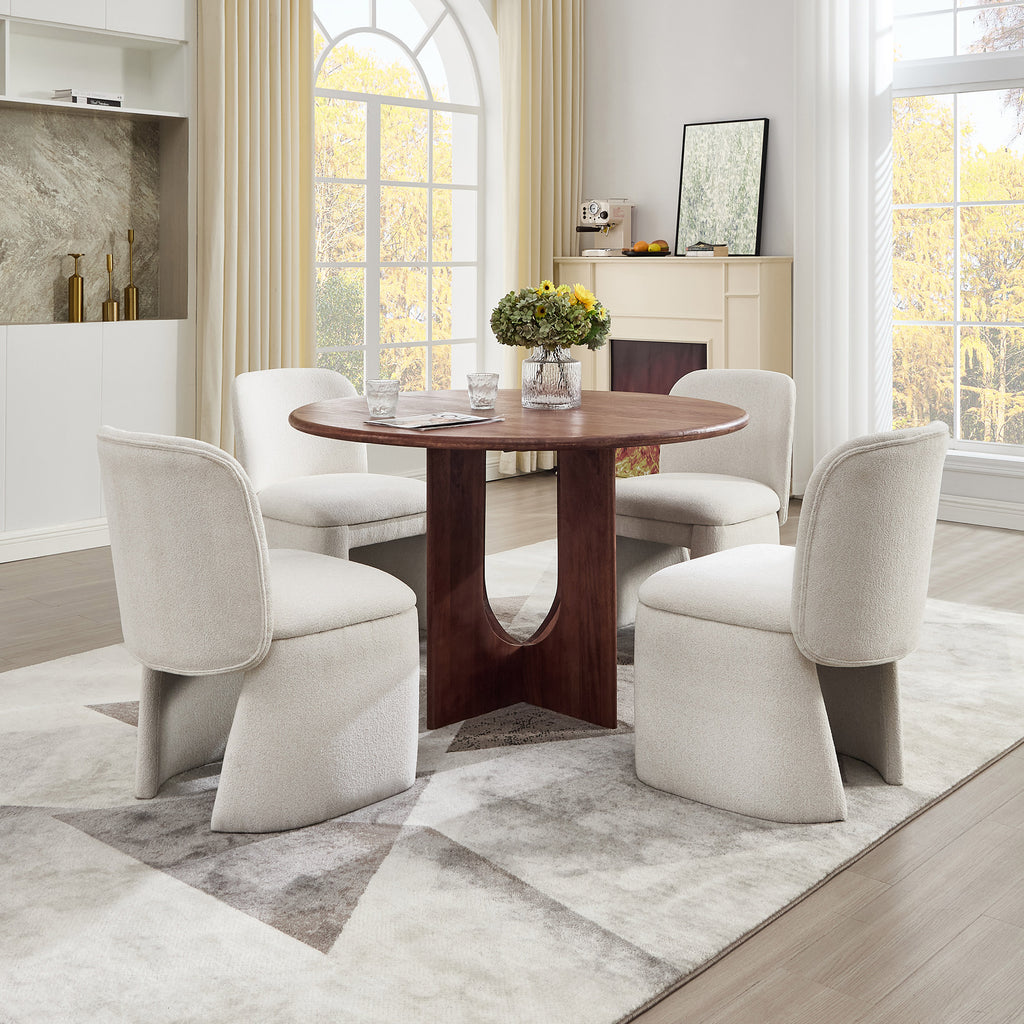 Haven Modern Upholstered Dining Chairs (Set of 2)