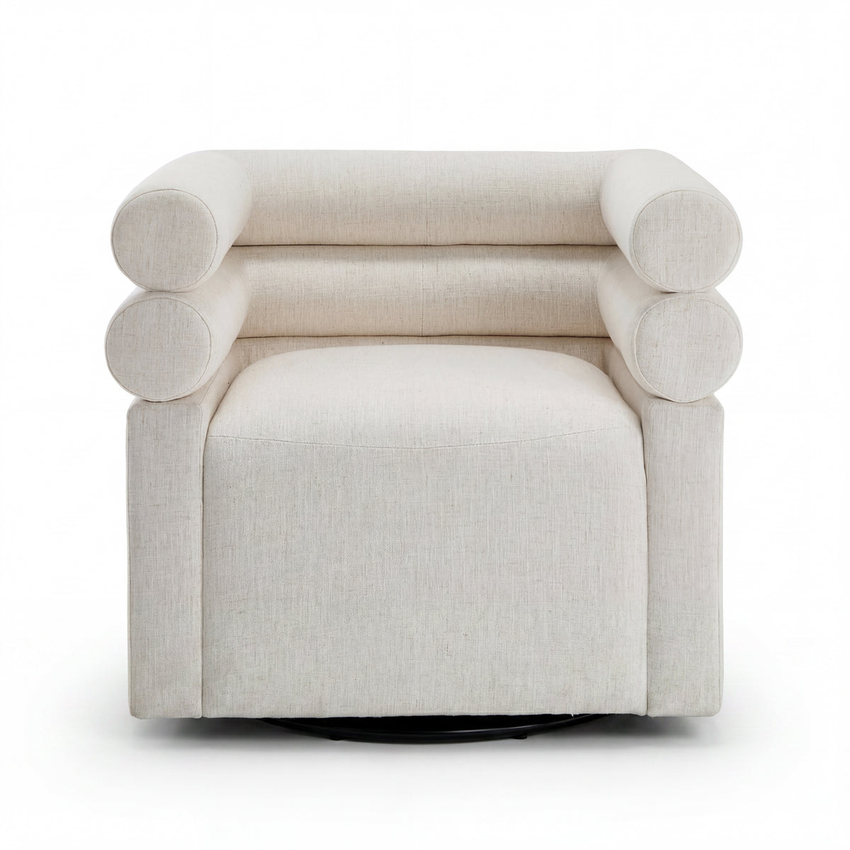 Asher Genuine Leather Swivel Lounge Chair
