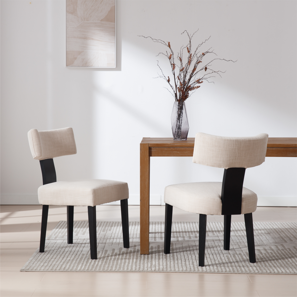 Payson Modern Upholstered Dining Chairs (Set of 2)