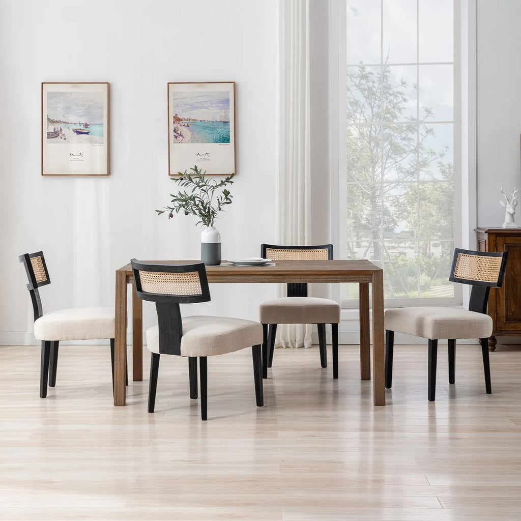 Payson Modern Cane Dining Chairs (Set of 2)